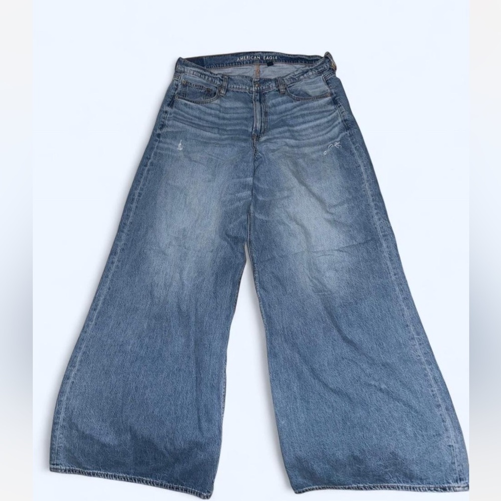 American Eagle Outfitters Women's Flare Blue Jeans